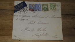 Enveloppe Tunisie, Avion, Tunis 1939   ......... Boite1 ...... 240424-49 - Cartas & Documentos