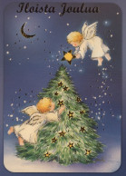 ANGELO Buon Anno Natale Vintage Cartolina CPSM #PAH415.A - Anges
