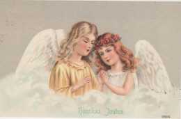 ENGEL WEIHNACHTSFERIEN Feiern & Feste Vintage Ansichtskarte Postkarte CPSM #PAH063.A - Anges