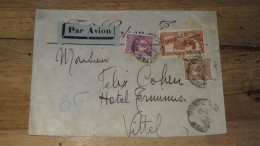 Enveloppe Tunisie, Avion, Tunis 1937   ......... Boite1 ...... 240424-50 - Cartas & Documentos