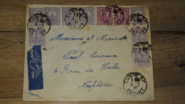 Enveloppe Tunisie, Avion, Tunis 1937   ......... Boite1 ...... 240424-52 - Storia Postale