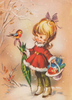 Happy New Year Christmas Children Vintage Postcard CPSM #PAS914.A - Neujahr