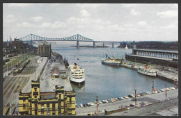 Montréal  Québec - C.P.A. - No: RF-1009 - Métropole Du Canada, Port De Montréal Et Le Pont Jacques Cartier - Par Unic - Montreal