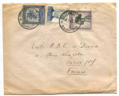 Congo Costermansville Oblit. Keach 8B3 Sur C.O.B. 231+256+275 Sur Lettre Vers Paris Le 26/01/1948 - Cartas & Documentos