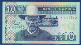 NAMIBIA - P. 4bA2 – 10 Namibia Dollars ND, UNC, S/n A17404585 - Namibie