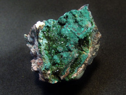 Pseudomalachite With Libethenite  ( 3 X 2 X 2 Cm ) Miguel Vacas Mine - Vila Viçosa Evora Distr. - Portugal - Minerals