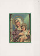 Vierge Marie Madone Bébé JÉSUS Religion Vintage Carte Postale CPSM #PBQ141.A - Jungfräuliche Marie Und Madona