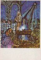 Virgen María Virgen Niño JESÚS Navidad Religión Vintage Tarjeta Postal CPSM #PBP693.A - Virgen Maria Y Las Madonnas