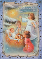 ÁNGEL Navidad Vintage Tarjeta Postal CPSM #PBP548.A - Angels