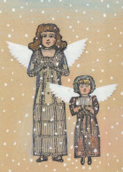 ANGE Noël Vintage Carte Postale CPSM #PBP510.A - Angels