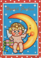 ÁNGEL Navidad Vintage Tarjeta Postal CPSM #PBP268.A - Angels