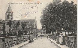 DE 14 -(38) PONT DE CHERUY  -  QUARTIER DE L ' EGLISE - ANIMATION - MERCERIE - 2 SCANS - Pont-de-Chéruy