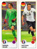 262 Manuel Neuer / Matthias Ginter - Germany - Panini Euro 2016 France Sticker Vignette - Otros & Sin Clasificación