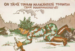 SOLDATI UMORISMO Militaria Vintage Cartolina CPSM #PBV920.A - Humorísticas