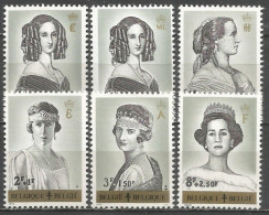 Belgique - Reines Des Belges - Louise-Marie, Marie-Henriette, Elisabeth, Astrid, Fabiola - N°1233 à 1238 ** - Neufs