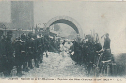 DE 16 -(38) COUVENT DE LA GRANDE CHARTREUSE -  EXPULSION DES PERES CHARTREUX  29 AVRIL 1903 - 2 SCANS - Chartreuse