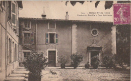 DE 16 -(38) SAINT PRIM - PENSION DE FAMILLE - COUR INTERIEURE  -  2 SCANS - Autres & Non Classés