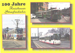 Germany:Zwickauer Strassenbahnen 100 Years, Trams, Tatra KT 4D Traktion - Tram