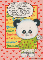 NASCERE Animale Vintage Cartolina CPSM #PBS367.A - Bears