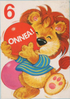 LION Animals Vintage Postcard CPSM #PBS050.A - Leoni