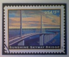 United States, Scott #4649, Used(o), 2012, Sunshine Skyway Bridge, $5.15, Multicolored - Gebraucht