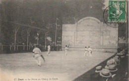 DE 18 -(40) DAX -  LA PELOTE AU CHAMP DE CUYES   -  PELOTARIS DEVANT LE FRONTON - 2 SCANS - Dax