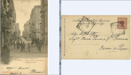 ROMA - ALBANO - CORSO VITTORIO EMANUELE II E BORGO GARIBALDI  - VG. 1903 - Andere Monumente & Gebäude