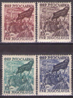 Yugoslavia 1952 - Communist Party Congress - Mi 708-711 - MNH**VF - Ongebruikt