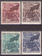 Yugoslavia 1952 - Communist Party Congress - Mi 708-711 - MNH**VF - Nuevos