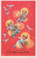 ANGE Noël Vintage Carte Postale CPSMPF #PKD758.A - Angels