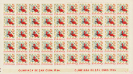 Chess/Schach Romania/Rumänien Complete Issue Sheet/Kompletter Ausgabebogen 25.02.1966 Mi No. 2480 - Schaken