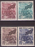 Yugoslavia 1952 - Communist Party Congress - Mi 708-711 - MNH**VF - Ongebruikt