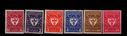 Deutsches Reich 199 - 204 MLH Mint * Falz / ** - Unused Stamps