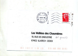 Lettre Flamme Muette Saint Gely - Oblitérations Mécaniques (flammes)