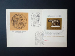 RUMÄNIEN BLOCK 122 FDC EUROPÄISCHES DENKMALSCHUTZJAHR 1975 ROMULUS UND REMUS - European Ideas