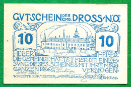 10 Heller 1920 DROSS Österreich UNC Notgeld Papiergeld Banknote #P10285 - [11] Local Banknote Issues