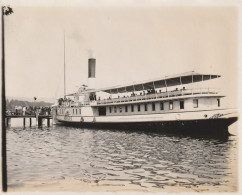 Photo 1901 OUCHY - Port De Lausanne, Le Bateau à Vapeur "Genève" (A255) - Lausanne