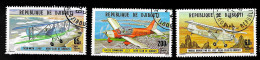 1978 Aero Clib  Michel DJ 209 - 211 Stamp Number DJ C110 - 112 Yvert Et Tellier DJ PA116 - 118 Used - Gibuti (1977-...)