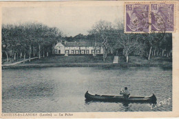 DE 21 -(40) CASTETS DES LANDES  -  LA PALUE - CANOTEUR - PHOT. VIGNES , CASTETS DES LANDES   -  2 SCANS - Other & Unclassified