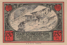 1.5 MARK 1914-1924 Stadt SCHNEIDEMÜHL Posen UNC DEUTSCHLAND Notgeld #PD323 - [11] Emissions Locales