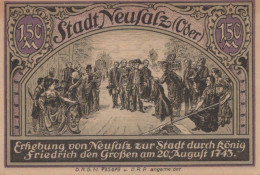 1.5 MARK 1914-1924 Stadt NEUSALZ Niedrigeren Silesia UNC DEUTSCHLAND Notgeld #PD262 - [11] Local Banknote Issues