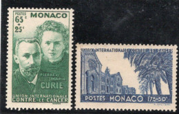 TIMBRES MONACO . ANNEE 1938   N° 167 à 168. NEUF ** - Nuevos