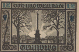 1.5 MARK 1914-1924 Stadt GRÜNBERG Niedrigeren Silesia UNC DEUTSCHLAND Notgeld #PD060 - [11] Emissions Locales