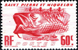 SAINT PIERRE-MIQUELON, FAUNA, PESCE, FISH, 1947, NUOVI (MLH*) Mi:PM 351, Scott:PM 328, Yt:PM 329 - Nuovi