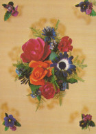 FLOWERS Vintage Postcard CPSM #PAS087.GB - Blumen