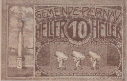 10 HELLER 1920 Stadt PERNAU Oberösterreich Österreich Notgeld Banknote #PE333 - [11] Local Banknote Issues