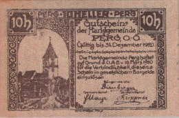 10 HELLER 1920 Stadt PERG Oberösterreich Österreich Notgeld Banknote #PE286 - [11] Emisiones Locales