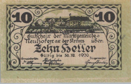 10 HELLER 1920 Stadt NEUHOFEN AN DER KREMS Oberösterreich Österreich Notgeld Papiergeld Banknote #PG630 - [11] Emissions Locales