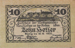 10 HELLER 1920 Stadt NEUHOFEN AN DER KREMS Oberösterreich Österreich UNC Österreich #PH474 - [11] Emisiones Locales