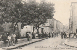 DE 5 -(34) BESSAN  -  PLACE DE LA FONTAINE  -  ANIMATION -  VILLAGEOIS  - 2 SCANS - Autres & Non Classés